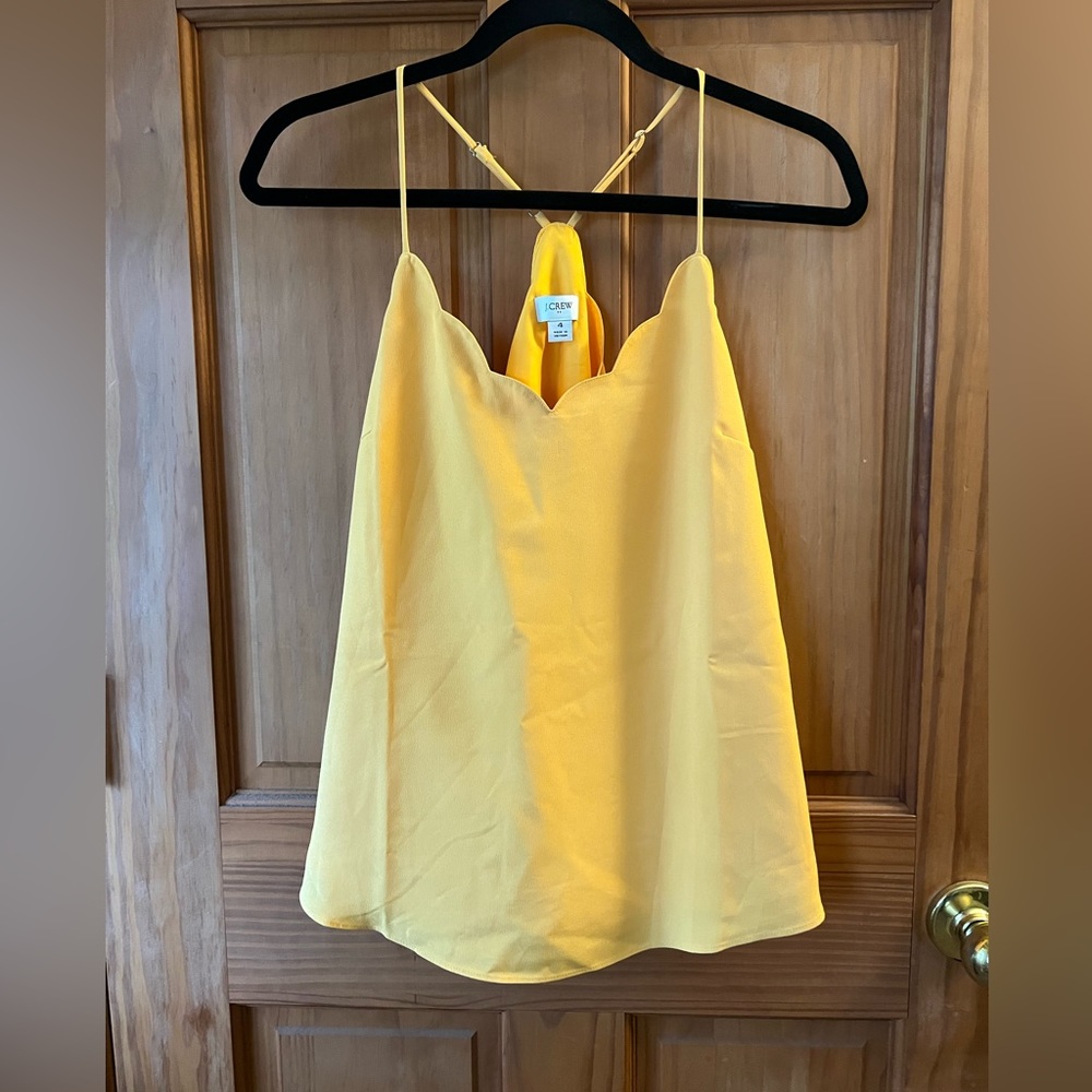 Scalloped Yellow Top